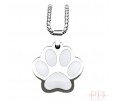 COLGANTE HUELLA PERRO PERSONALIZADO DOS COLORES COLGANTE HUELLA PERRO PERSONALIZADO DOS COLORES