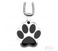COLGANTE HUELLA PERRO PERSONALIZADO DOS COLORES COLGANTE HUELLA PERRO PERSONALIZADO DOS COLORES
