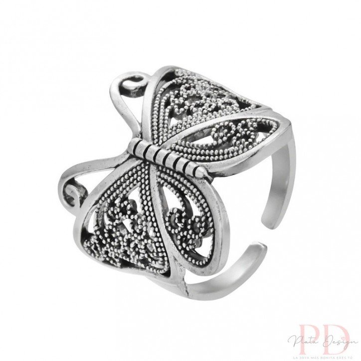 anillo mariposa ajustable