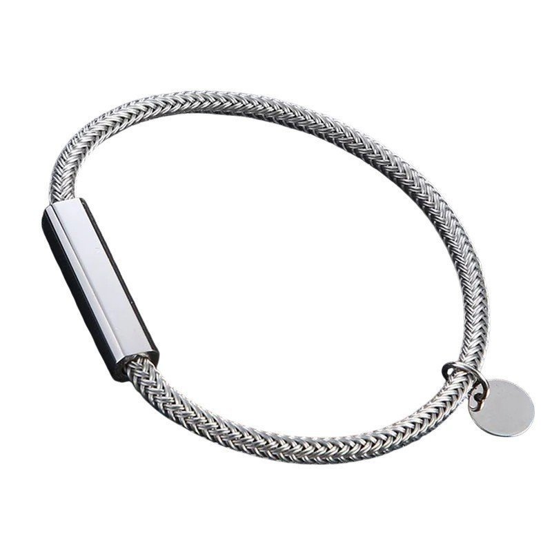 PULSERA CUERDA CON ENTREPIEZA PERSONALIZADA