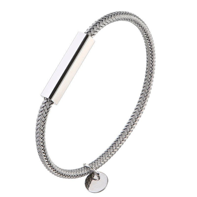 PULSERA CUERDA CON ENTREPIEZA PERSONALIZADA