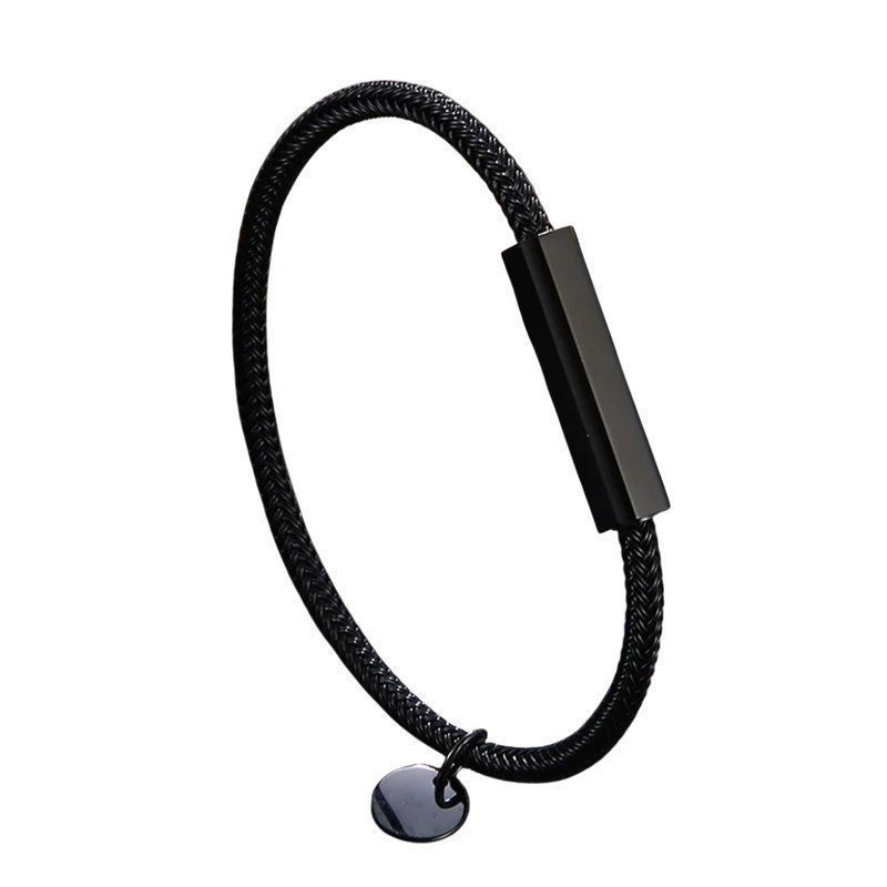 PULSERA CUERDA CON ENTREPIEZA PERSONALIZADA