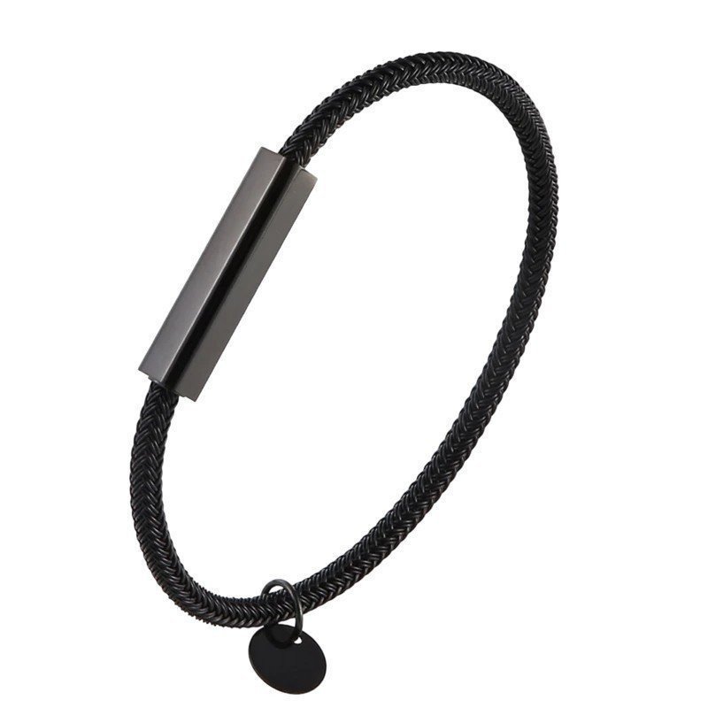 PULSERA CUERDA CON ENTREPIEZA PERSONALIZADA