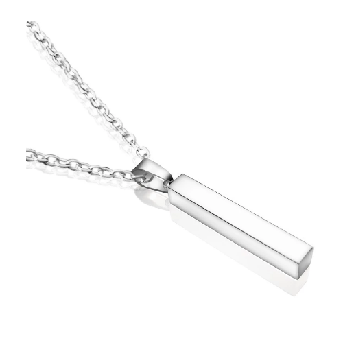 COLGANTE BARRA ACERO, PERSONALIZABLE EN 4 CARAS