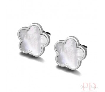 pendientes flor louis vuitton acero antialérgico