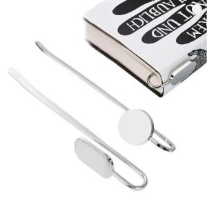 marcapáginas personalizados plateados