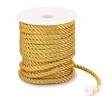 cordón trenzado dorado para bisuteria y manualidades