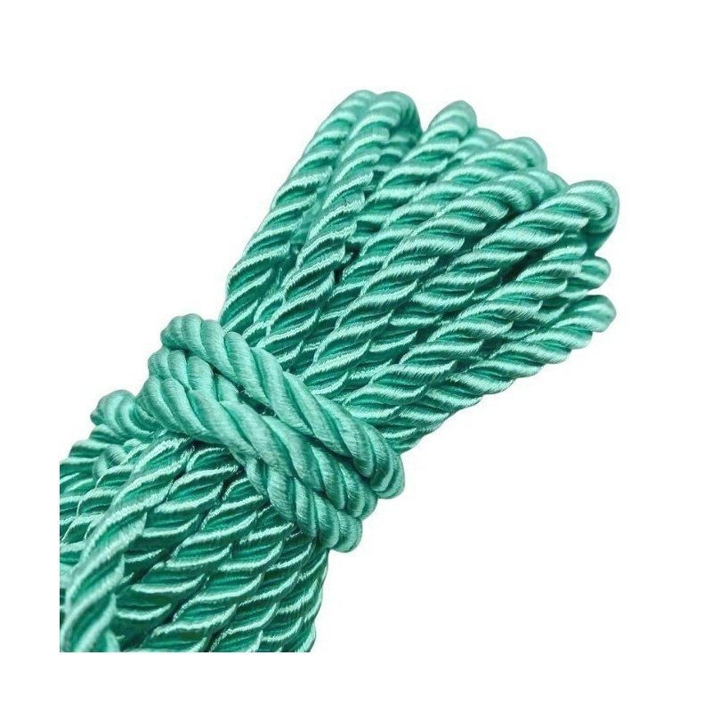 CORDÓN TRENZADO VERDE AGUA 3 MM