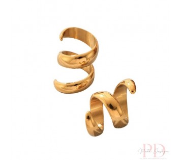anillos acero y oro waterproof que se pueden mojar
