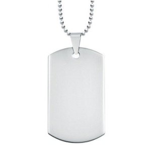 chapa militar rectangular personalizada