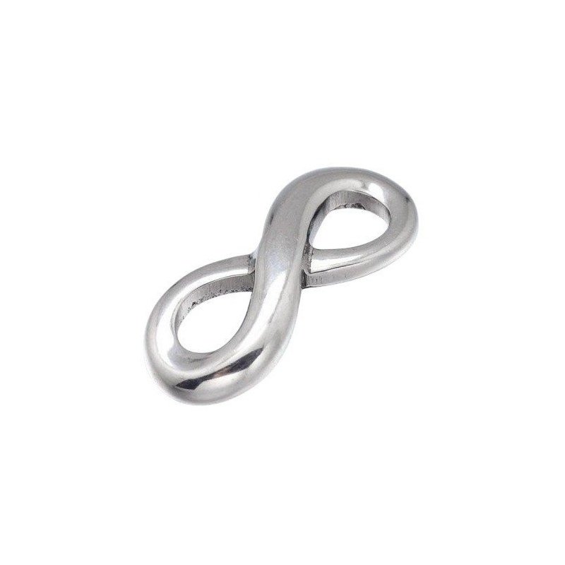 CONECTOR SÍMBOLO INFINITO, ACERO (1 pieza)