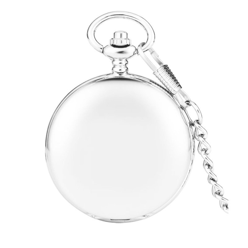 PERSONALIZA RELOJ DE BOLSILLO PLATEADO