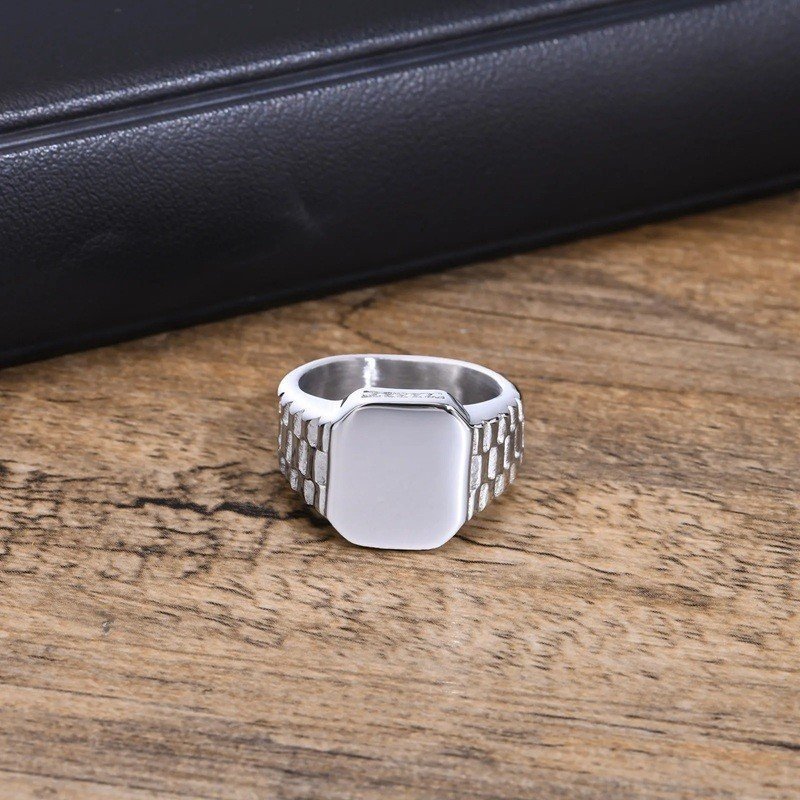 ANILLO SELLO ACERO PERSONALIZADO