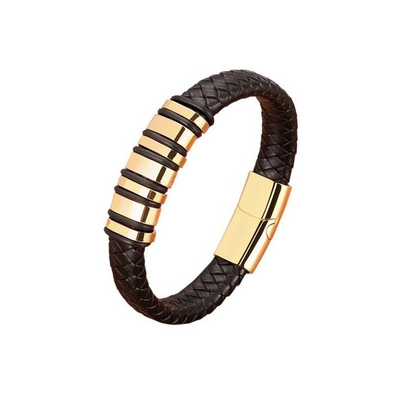 PULSERA CUERO PARA GRABAR NOMBRES