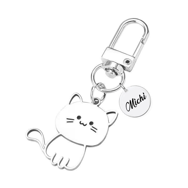 LLAVERO FIGURA GATO PERSONALIZADO