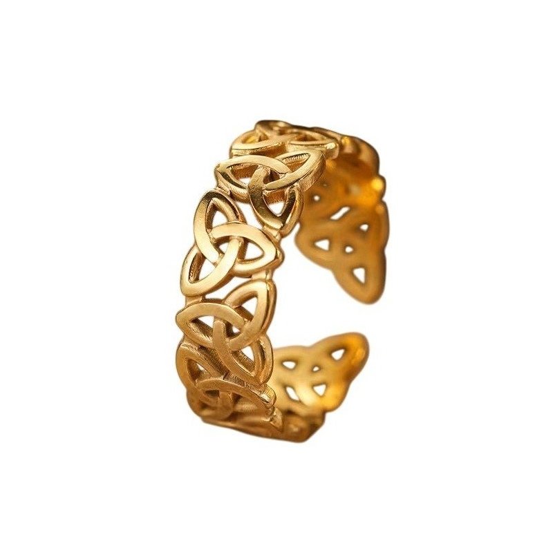 ANILLO SIMBOLO CELTA ACERO AJUSTABLE