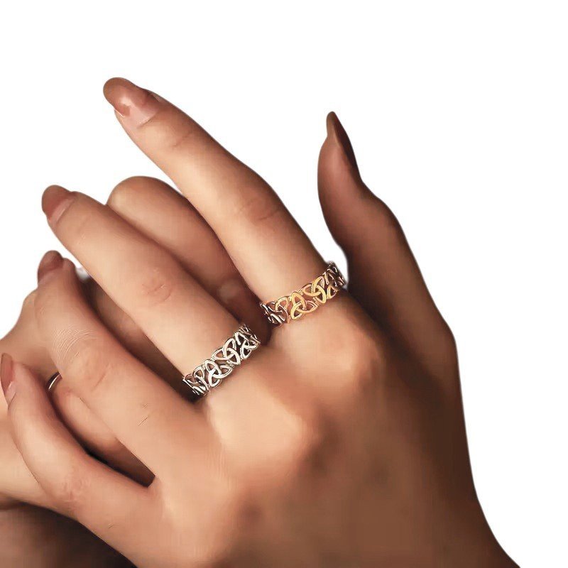 ANILLO SIMBOLO CELTA ACERO AJUSTABLE