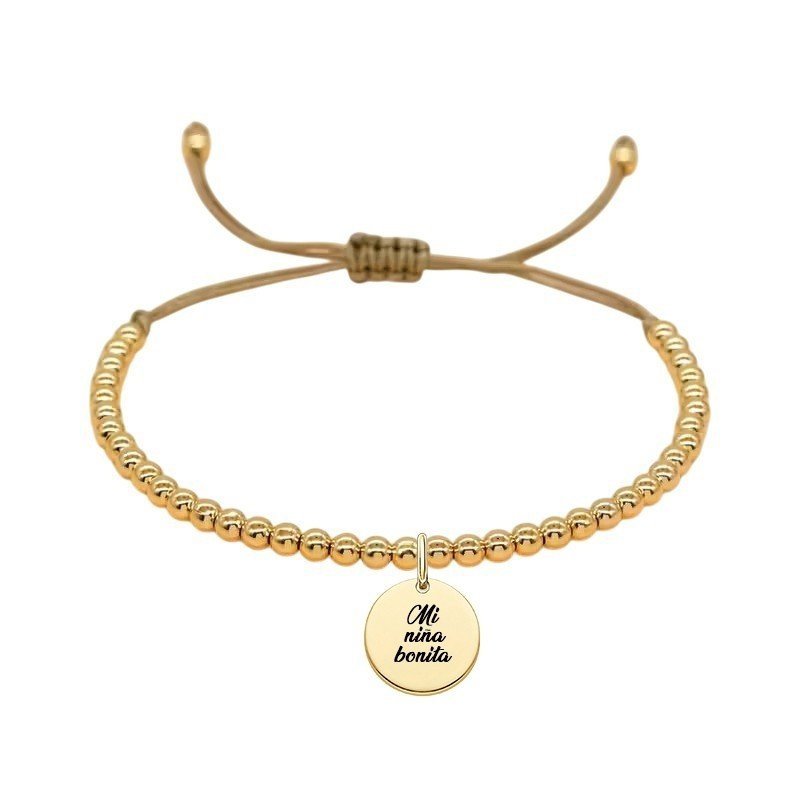 PULSERA BOLAS PEQUEÑAS PERSONALIZADA