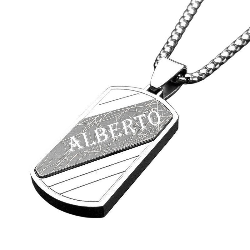 COLGANTE GRUESO ACERO PERSONALIZADO