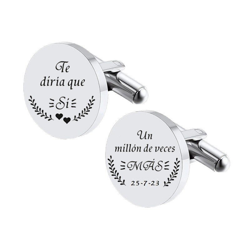 GEMELOS REDONDOS CLÁSICOS PERSONALIZADOS