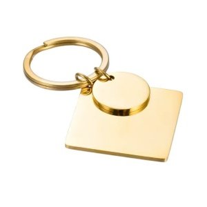 llaveros dorados personalizados