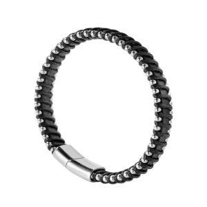 pulseras cuero con cierre grabado