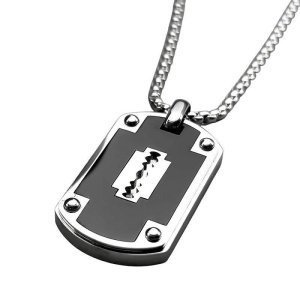 colgante rectangular cuchilla afeitar