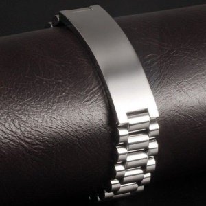 esclavas acero anchas para hombre