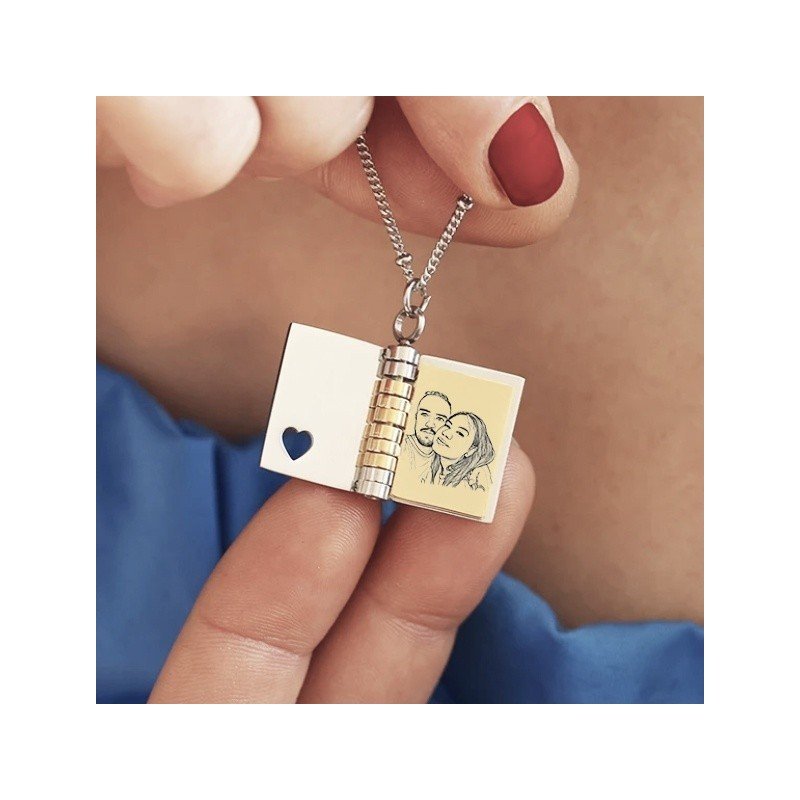 COLGANTE LIBRO PÁGINAS PERSONALIZADAS