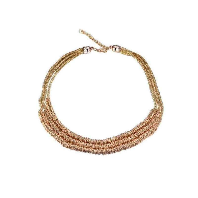 COLLAR GARGANTILLA ESTILO ÉTNICO MULTI ANILLAS