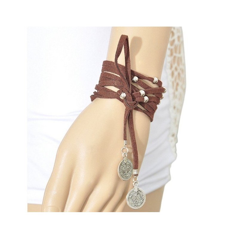 COLLAR O PULSERA ESTILO BOHO, COLOR NEGRO