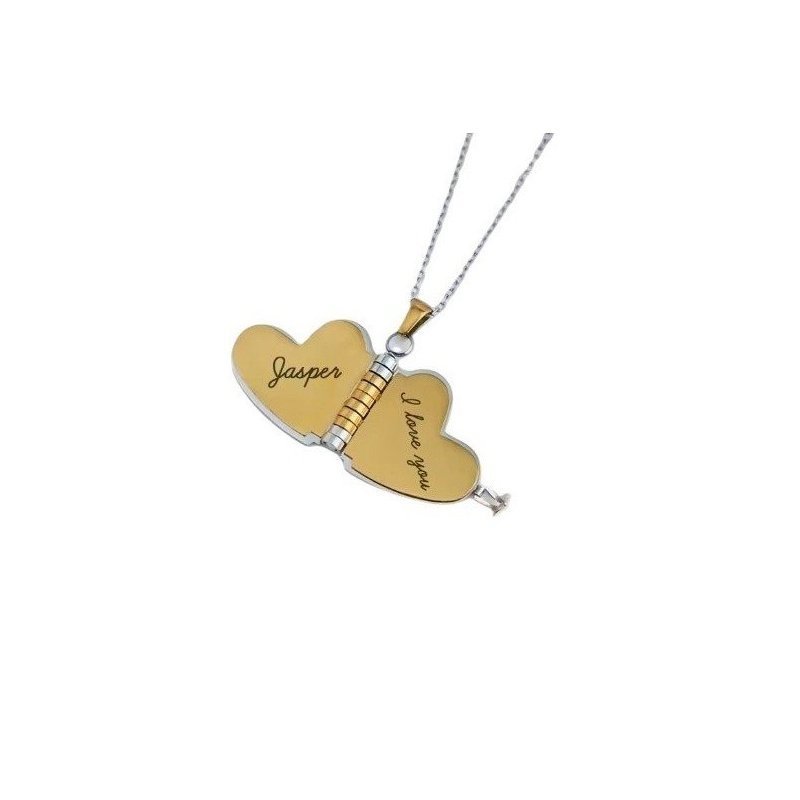 COLGANTE CORAZÓN PÁGINAS PERSONALIZADAS