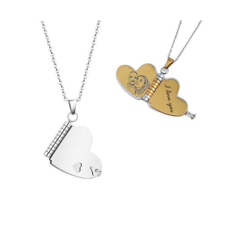 COLGANTE CORAZÓN PÁGINAS PERSONALIZADAS