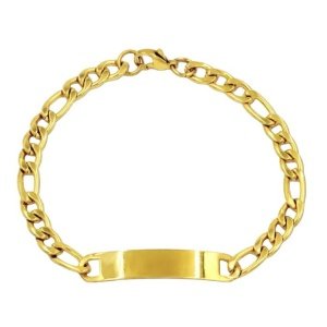 esclava acero y oro grabada con nombre