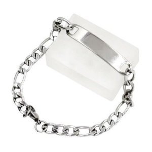 esclava personalizada malla cartier acero