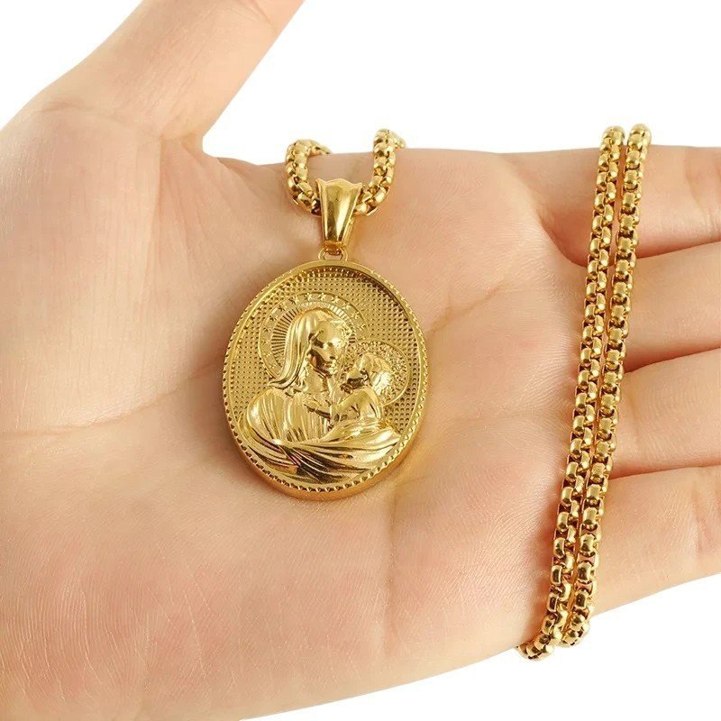 MEDALLA VIRGEN CON NIÑO