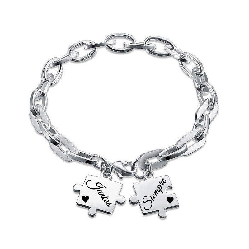 PULSERA DOS PUZZLES PERSONALIZADOS