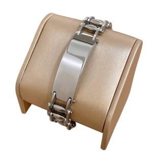 esclava acero gorda personalizada