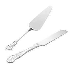 juego de cubiertos personalizados para tartas de boda y cumpleaños