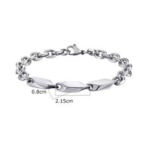 pulsera tres entrepiezas personalizadas para grabar nombres