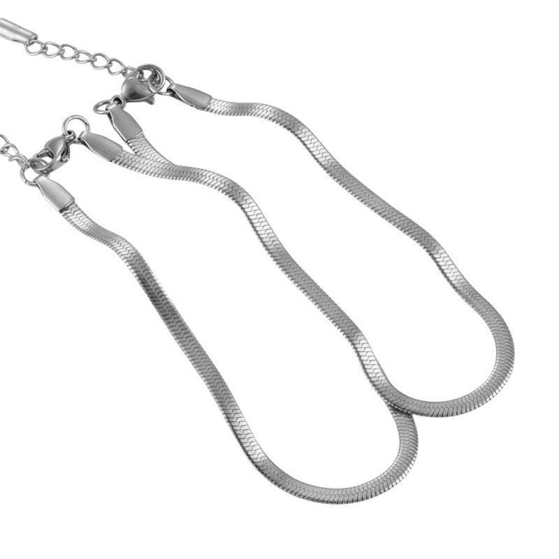 CADENA PLANA SNAKE ACERO