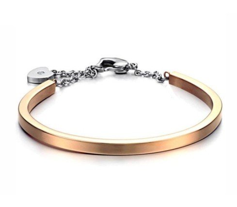 BRAZALETE RÍGIDO AJUSTABLE ACERO PERSONALIZABLE