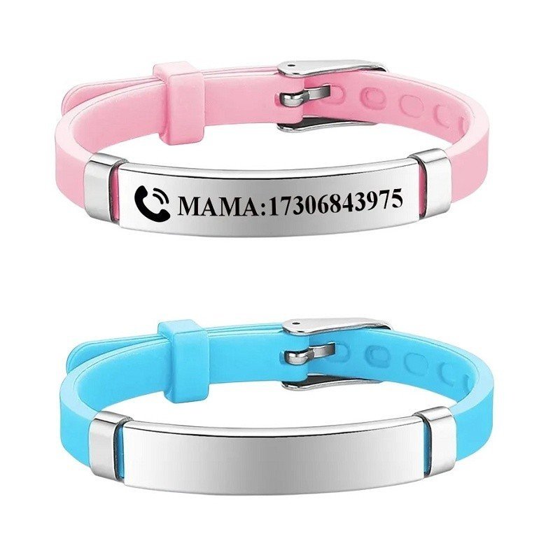 PULSERA IDENTIFICACIÓN NIÑOS PERSONALIZADA