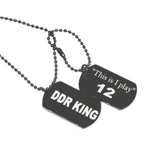 colgantes militares dobles personalizados color negro