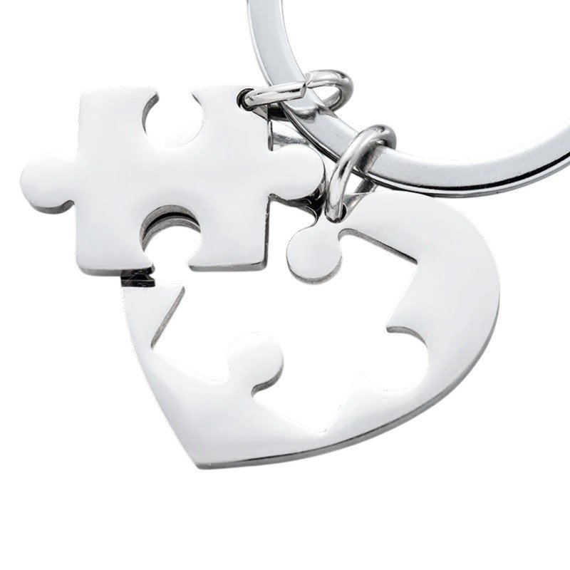 LLAVERO CORAZÓN PUZZLE ENCAJABLE