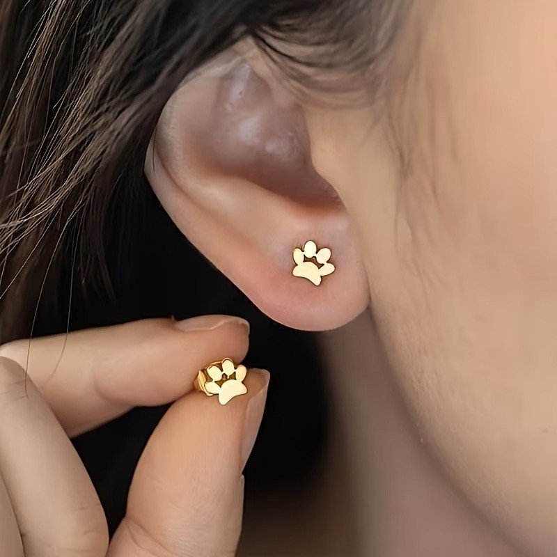 PENDIENTES HUELLA MASCOTA