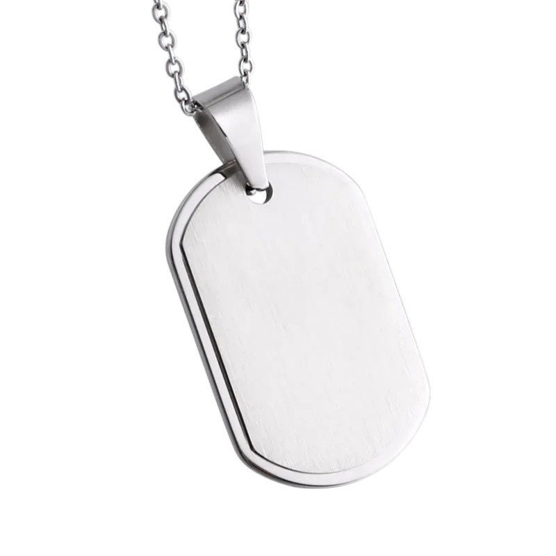 CHAPA RECTANGULAR ACERO MATE