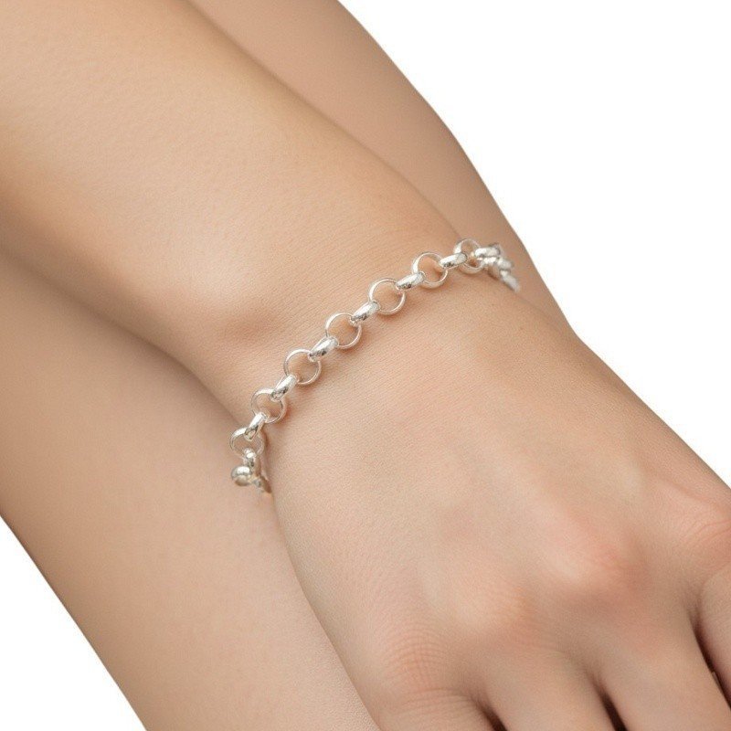 PULSERA ROLO 100% PLATA DE LEY 925
