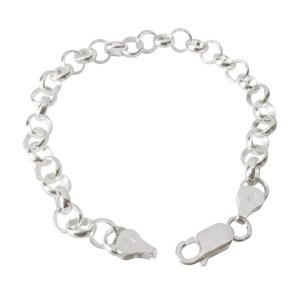 PULSERA ROLO 100% PLATA DE LEY 925