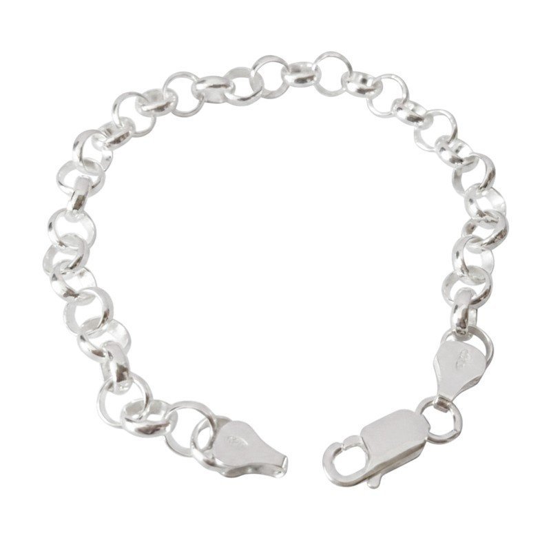 PULSERA ROLO 100% PLATA DE LEY 925